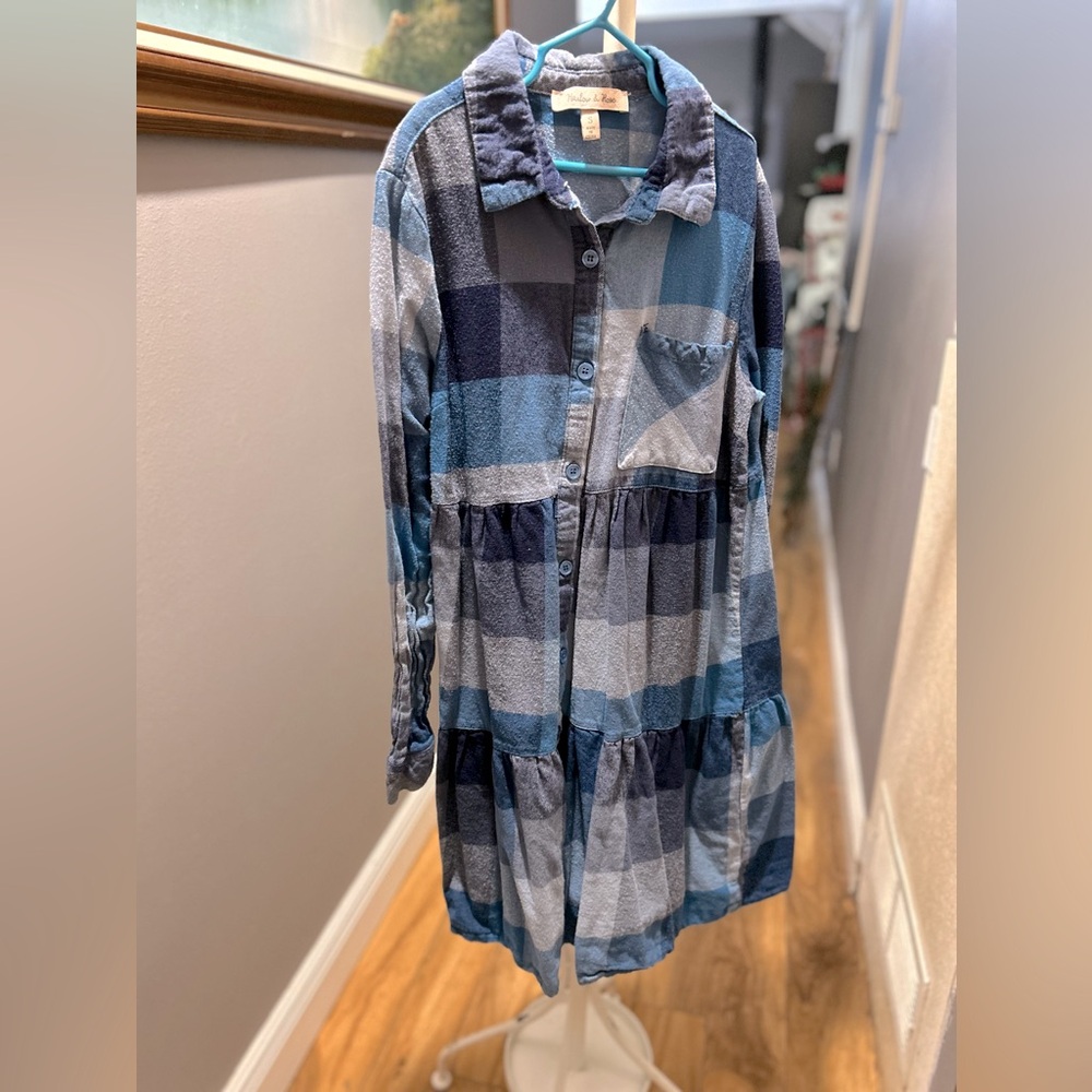 Blue girls dress - Picture 2 of 2